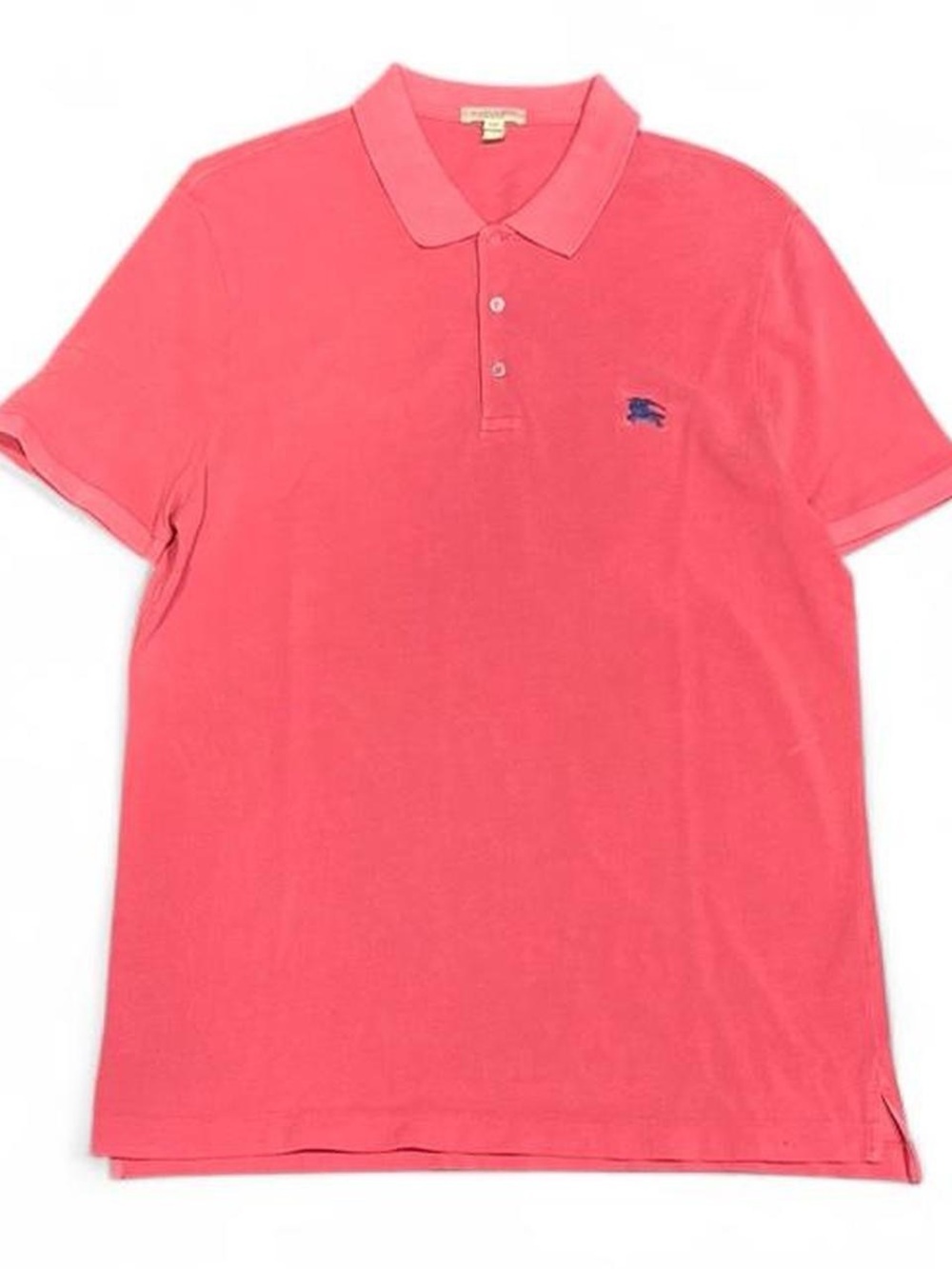 Y2K Burberry Brit Metal Logo Pink Polo Shirt